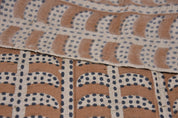 Hand block print, linen window curtains, fabric for pillows, cushions, and table cloth, decorative handmade Indian art - GARUD
