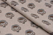 Pure linen 58" wide fabric, cushions and pillows, linen window curtains and table napkins, Indian printed fabrics - INDERJEET